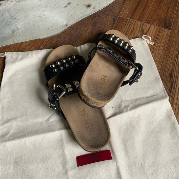 Prada Stud Leather Sandals - Picture 4 of 11